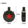 560ml/800ml 304Stainless Steel Hip Flask Wine Flagon Water Bottle Camping Bicycle Kettle with Straps