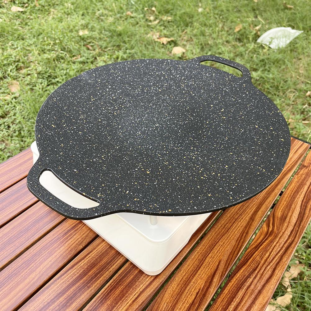 New Outdoor Oil Frying Baking Pan Non-stick Cooking Pot Multi-purpose Round for Outdoor Camping Kitchen Bakeware Household Tools
