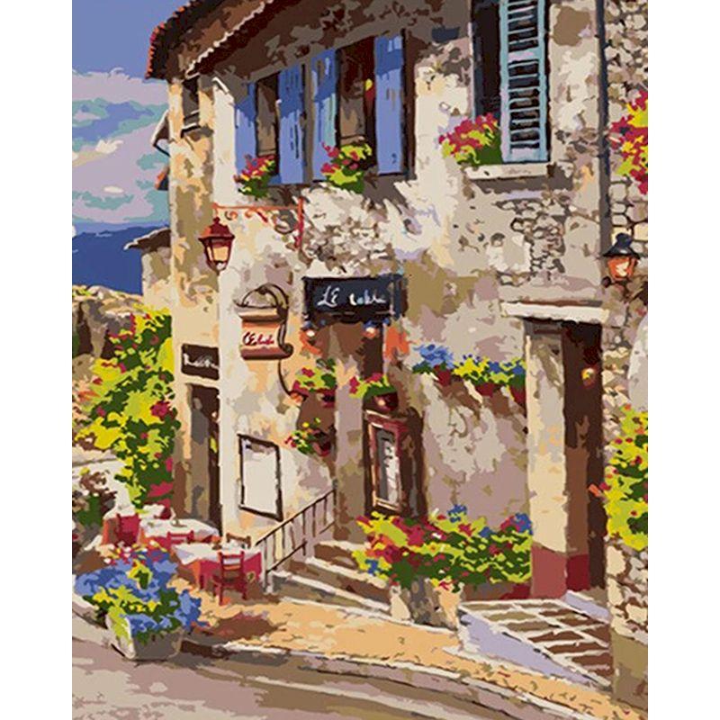 CHENISTORY Diy Painting By Numbers Craft Kits For Adults flower Picture With Numbers Drawing Oil Canvas Painting Home Decor Gift