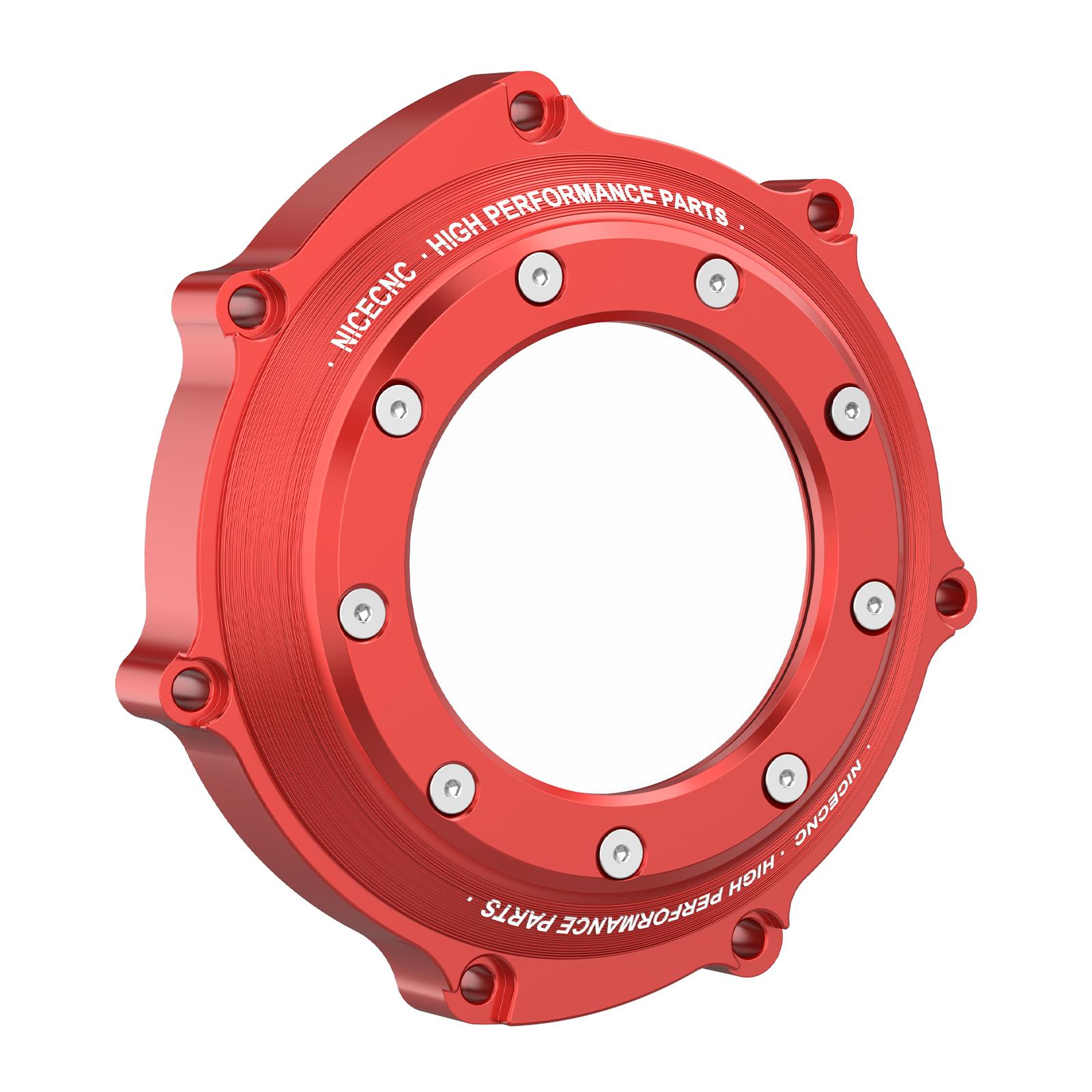 NICECNC ATV Clutch Cover for Yamaha YFZ450 2006-2009 YFZ450R 450R 2009-2022 Billet Aluminum Clutch Guard Protector Accessories красный