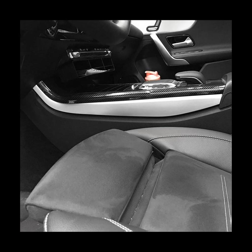Car Center Console Trim For Benz CLA Class W177 C118 A180 A200 A220 (Silver)