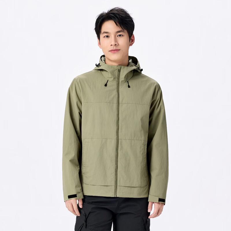 Luomeng Unisex Hooded Windproof Water-Repellent Windbreaker