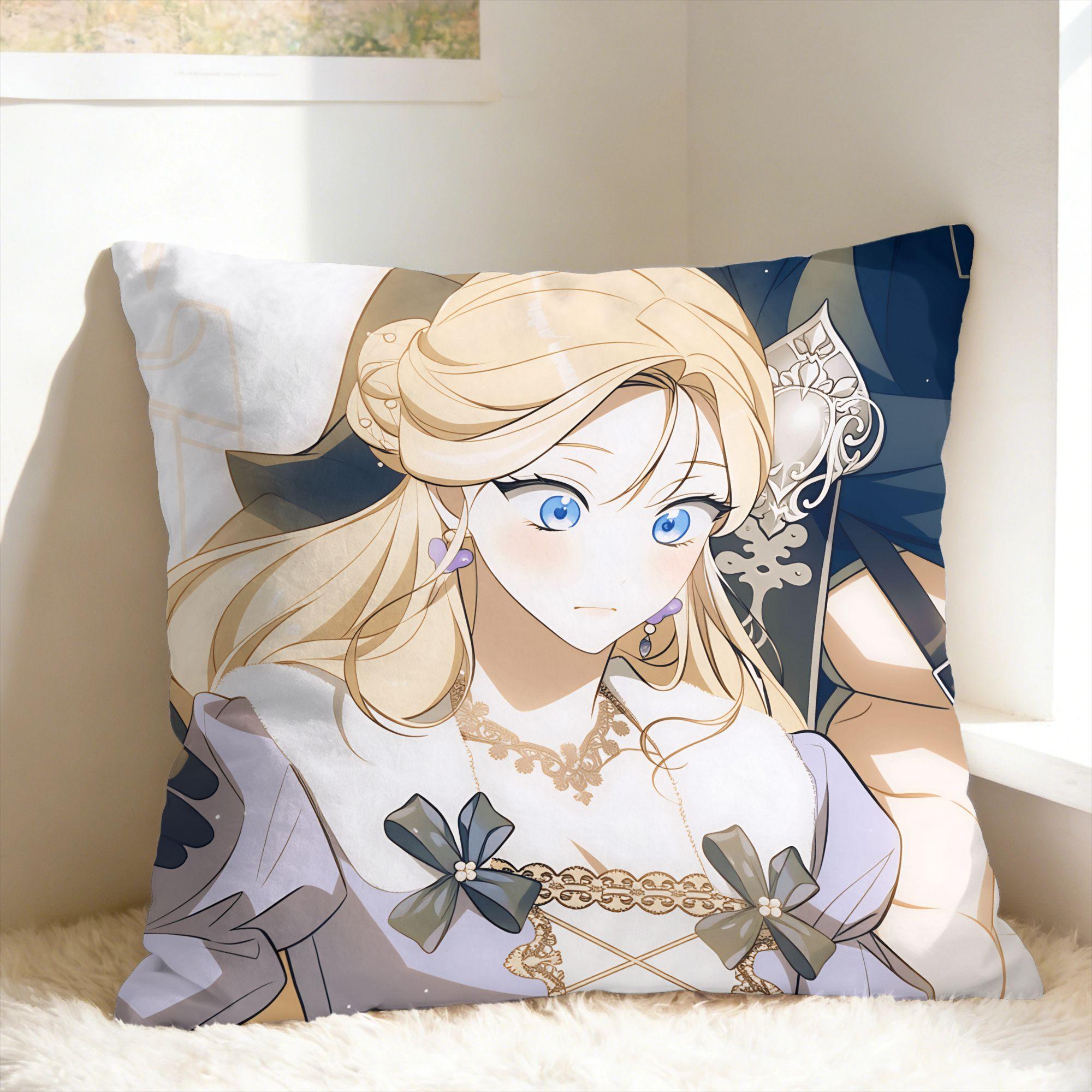 H-How To Win My H-Husband Over Pillow Case Soft Pillow Cover For Couch Sofa Bedroom Vintage Pillowcases Peach skin 18*18(CM)-1Pcs