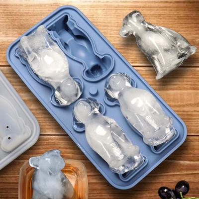 Griglia Cubetti di Ghiaccio 3D Forma Cane Domestico Silicone Alimentare Stampo Ghiaccio Lavabile in Lavastoviglie Ghiaccio a Lenta Fusione Stampo Ghiaccio per Cocktail