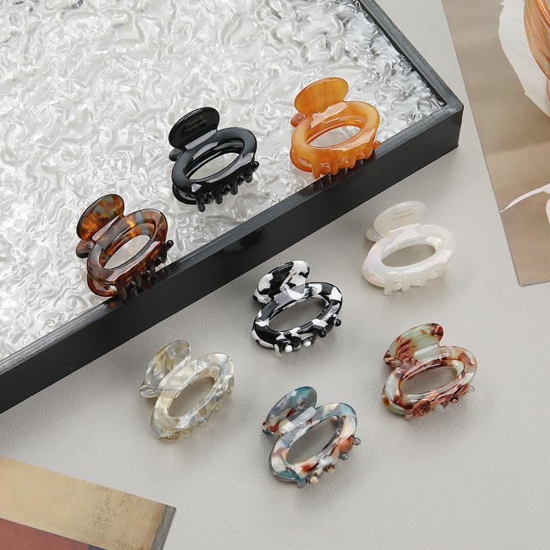 Acetate Small Hairpin, Female High-End Back Of The Head, Semi-Tied Hair Grab Clip, Headgear, Simple Hairpin Hair Accessories