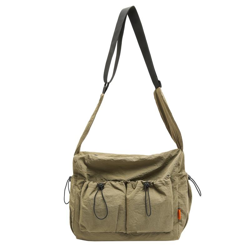 

Японский приливной бренд, большая вместимость, наплечный рюкзак для отдыха, сумка почтальона-мессенджера, для путешествий, для работы, ветрозащитный, прочный, для досуга армия зеленый