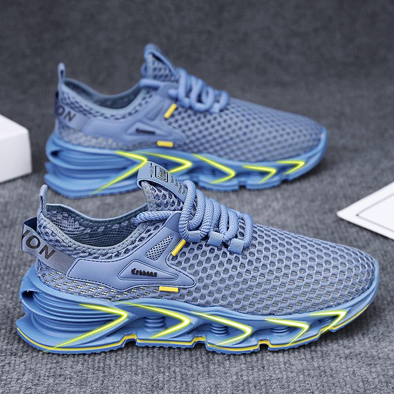 Summer Mesh Hollow Wading Men's Shoes Fashion Versatile Lightweight Breathable Casual Shoes Wear Travel Hiking Shoes