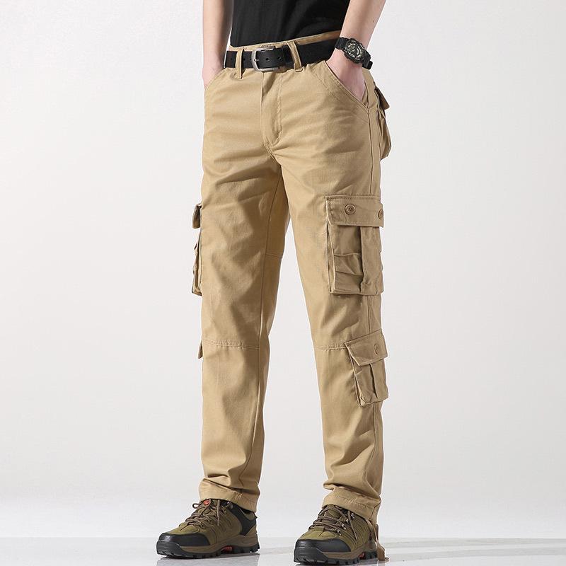 2026 Men's Plus Size Straight Leg Multi-Pocket Casual Outdoor Sweatpants