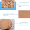 12Pcs 3-5mm Cork Coaster for Drink Non-Slip Cork Coaster Natural Round Wooden Cup Mat Heat Resistant Reusable Tea Coffee Coaster