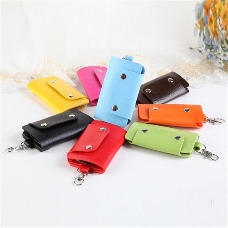 Creative Women Men Fashion Keychain Car Accessories Key Wallet Unisex Utility Slot Keychain Keyfobs Organizer Bag