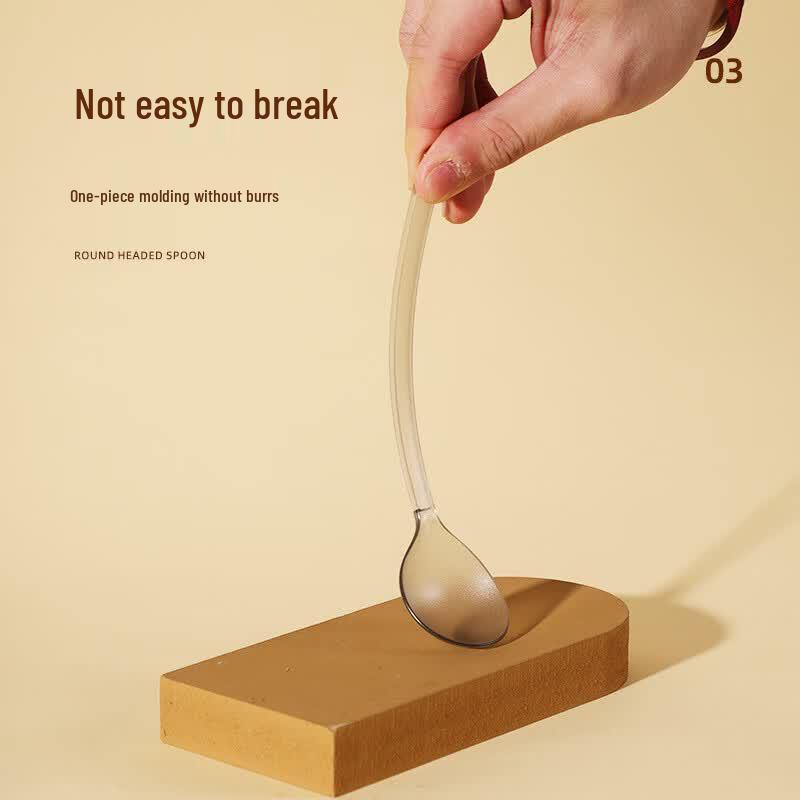 Einweg-Dessertlöffel aus Kunststoff