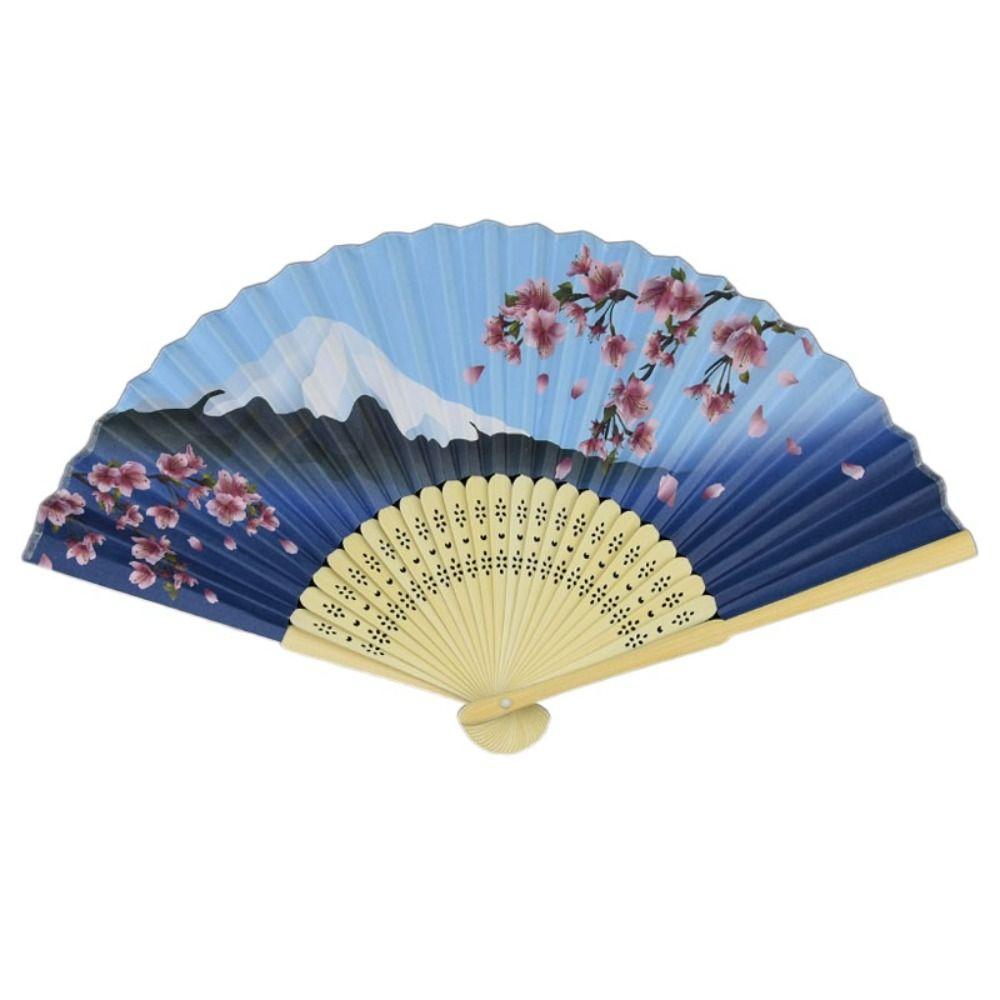 Bamboo Props Fan Bamboo Handle Fan New Folding Fan