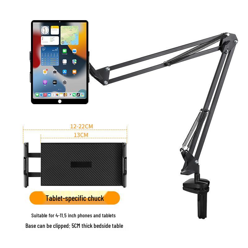 Lazy Mobile Phone & Tablet Stand - Bedside & Desktop Adjustable Metal Cantilever for TikTok & Drama Watching