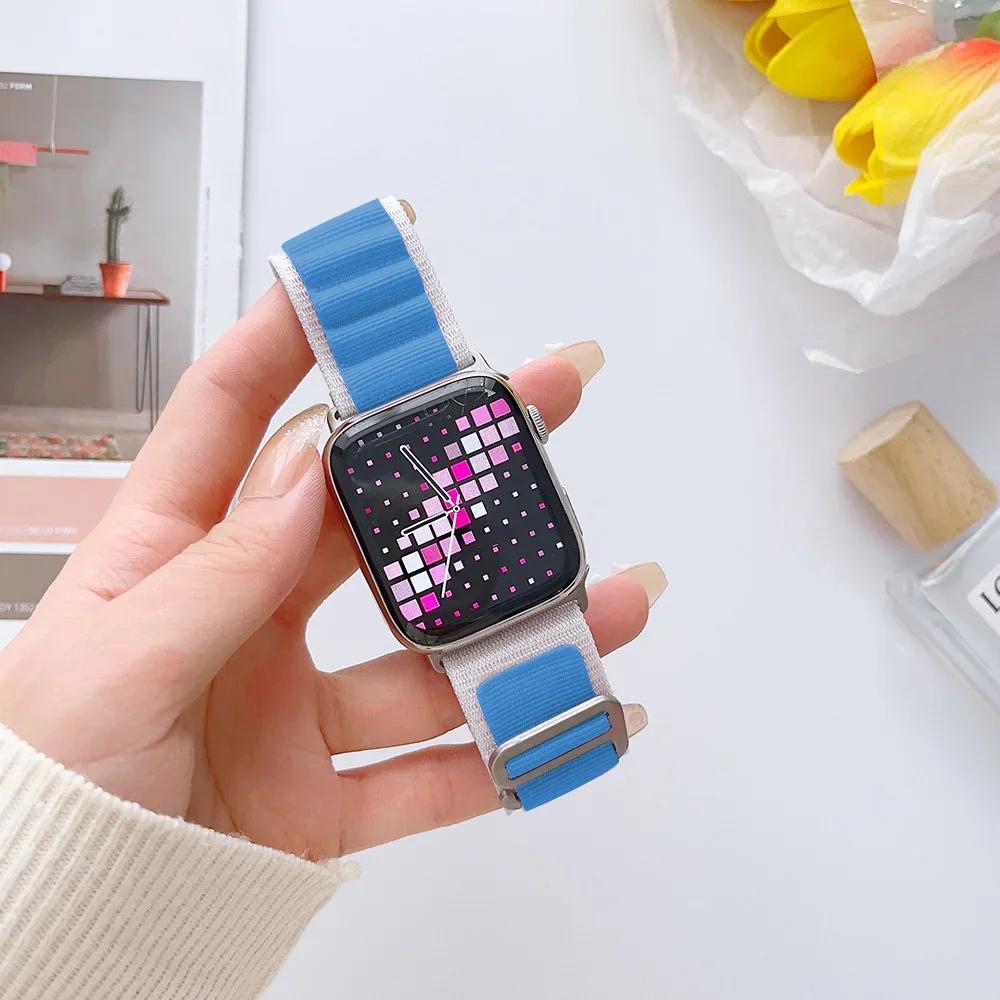 Alpine Loop Band for Apple Watch Strap 49mm 44mm 40mm 45mm 41mm 42mm 38mm Bracelet iWatch Ultra Series 7 6 5 3 Se 8 9 CorreaBelt