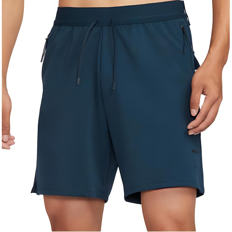Nike Lace Solid Straight Casual Shorts Men Shorts Dark-Blue FV8699478