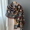 Cotton and Linen Scarf for Women 180x90cm Breathable and Soft Warm Autumn and Winter Shawl