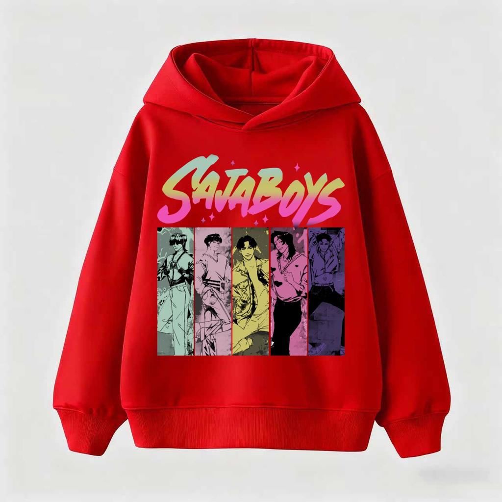 Kinder Jungen Mädchen Anime Kleidung Kpop Dämonenjäger Lässige Mode Warmer Herbst Winter Sweatshirt Hoodie