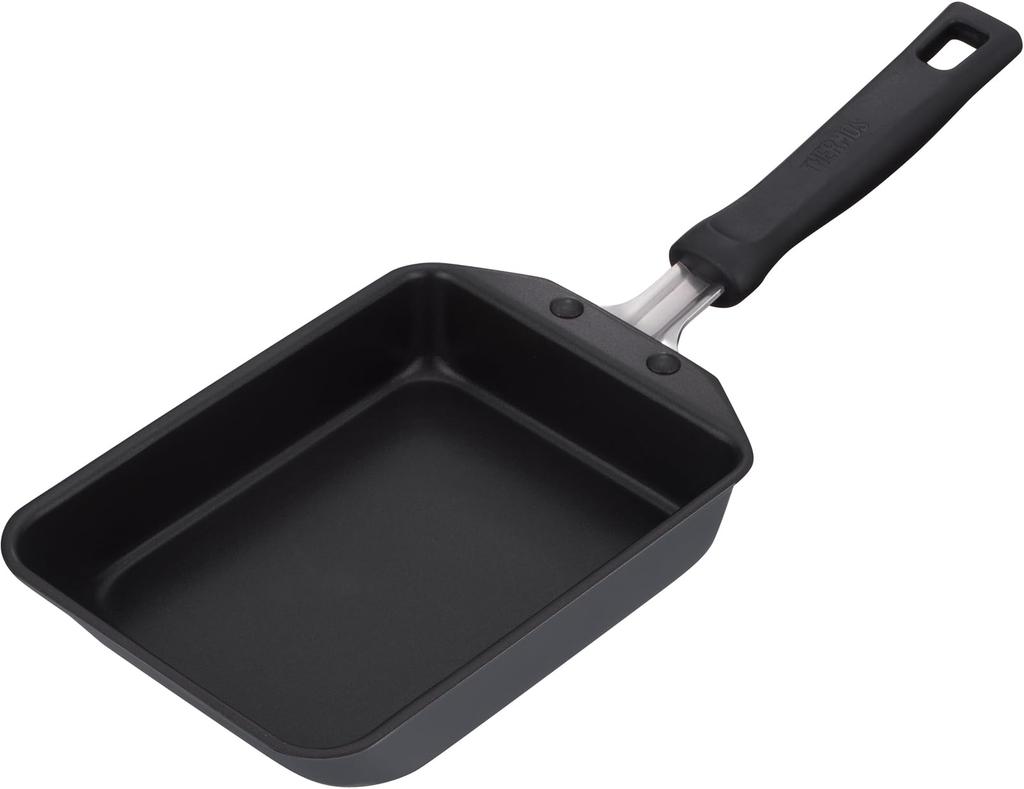 Durable Series Egg Roll Frying Pan 13cm Gas and IH Durable GY ProductThermos Gray, Compatible, Non-stick, Coating, PFOA/PFOS Free, KFM-013E