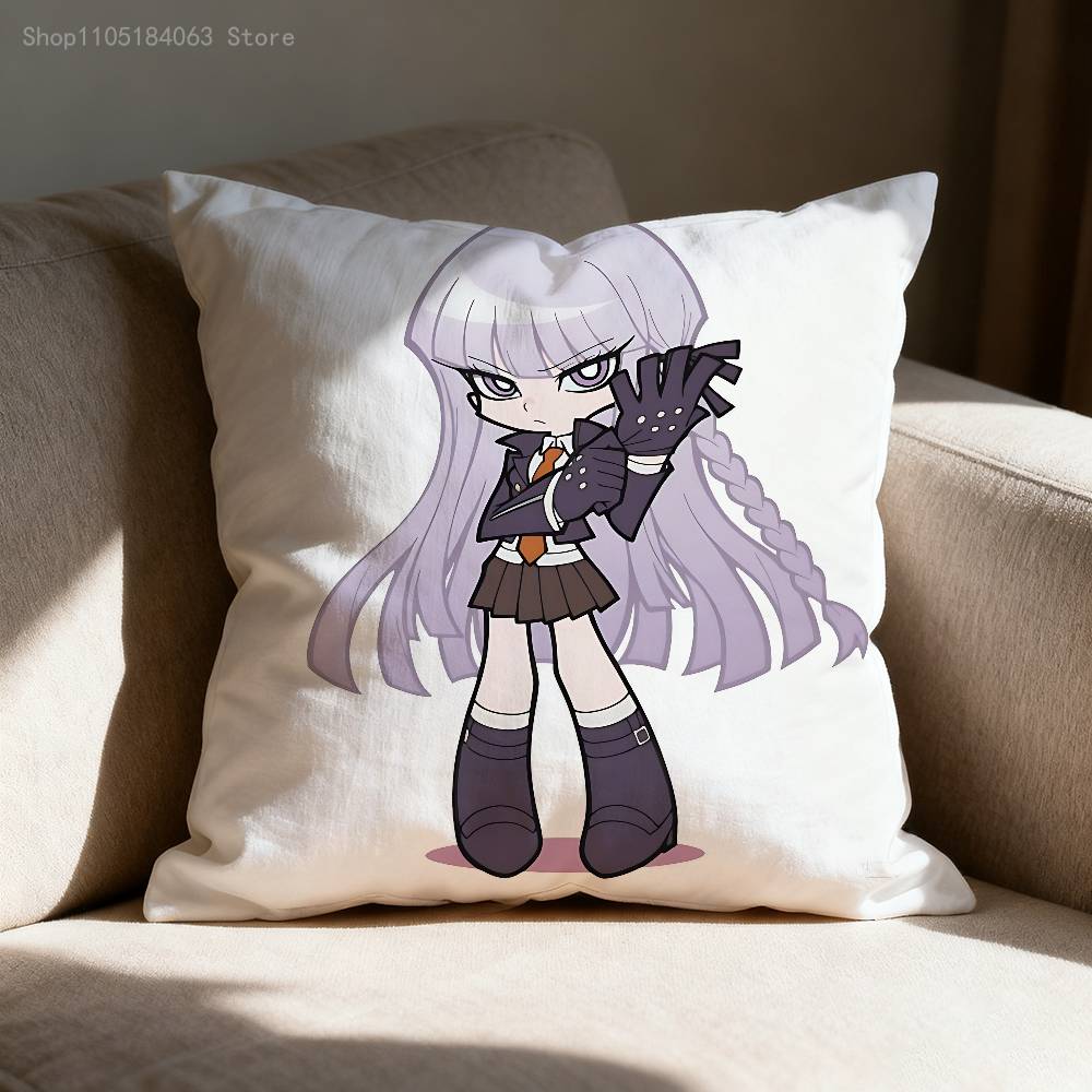 K-Kyoko K-Kirigiri Pillowcases Bedroom Living Room Sofa Home Decor Polyester Cushion Cover with Zipper