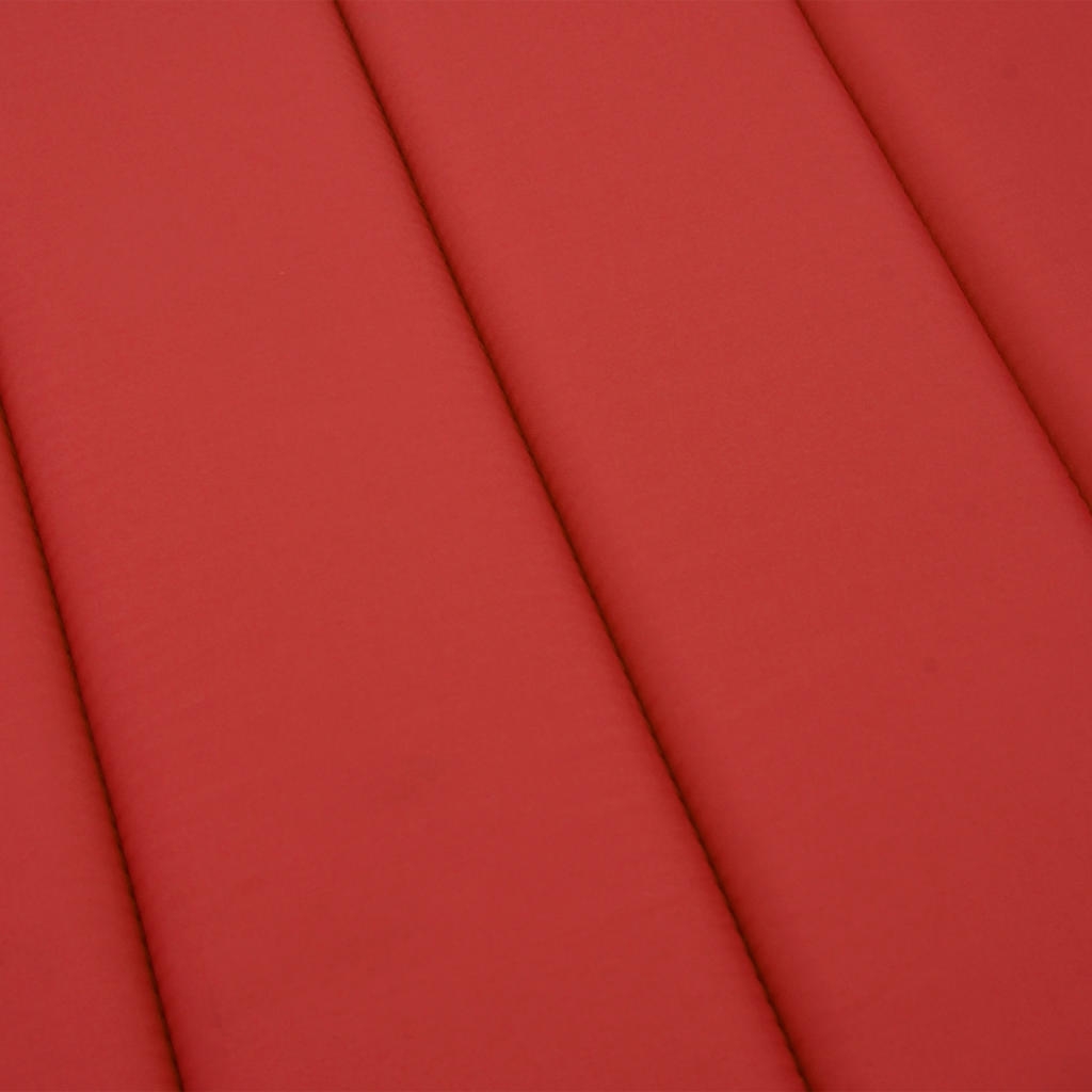 vidaXL Sun Lounger Cushion Red 186x58x4 Cm Oxford Fabric