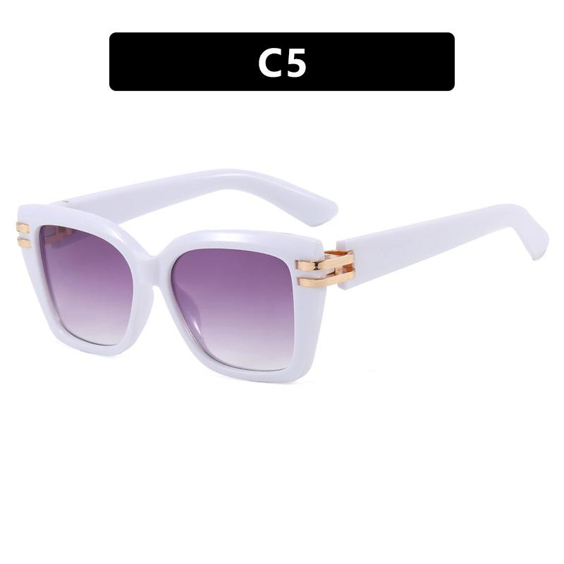 Fashion Sunglasses for Women with A High-end Feel Large Frame and Slimming Effect Sunscreen Sunglasses