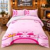 Kirby Patron Beddengoed 3-delige Set Hoeslaken En Kussenslopen Voor Binnen Slaapkamer