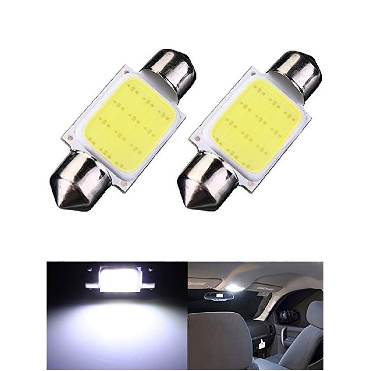 10Pcs/Lot C5W LED Bulb Festoon 31/36/39/41mm 12V 24V COB 6500K White Car Interior Dome Reading Lights Trunk License Plate Lamp T Dome Lights 6