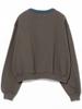 Beams Boy Women's Three-Tone Sweatshirt Cardigan In CHARCOAL.G, One Size