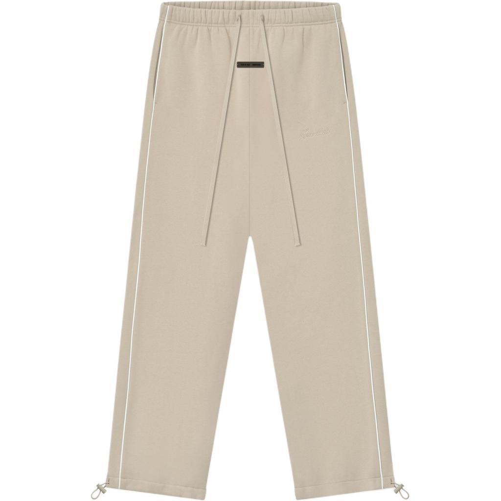 Fear of God Essentials Relaxed Fleece Sweatpant With Piping Timber/Cloud White Men Bottoms Cream 130SP258061F