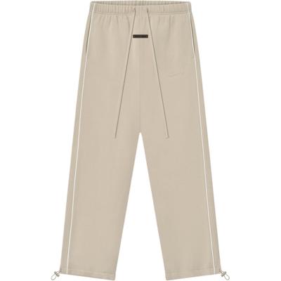 Relaxed Fleece Sweatpant With Piping Timber/Cloud White Men Bottoms Cream 130SP258061F