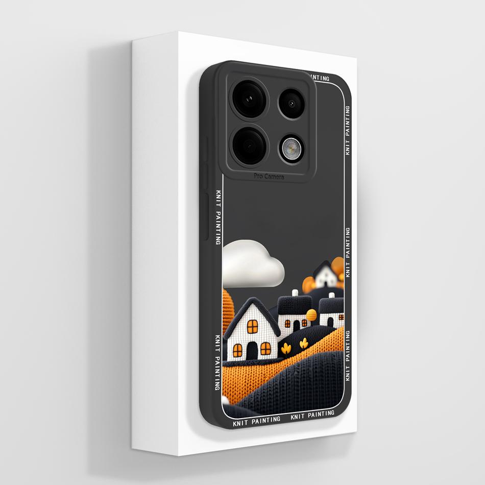 Case For POCO X6 Pro Various Style Candy Phone Cover For POCO X 6 Soft Liquid Silicone Camera Protection Shockproof Back Covers