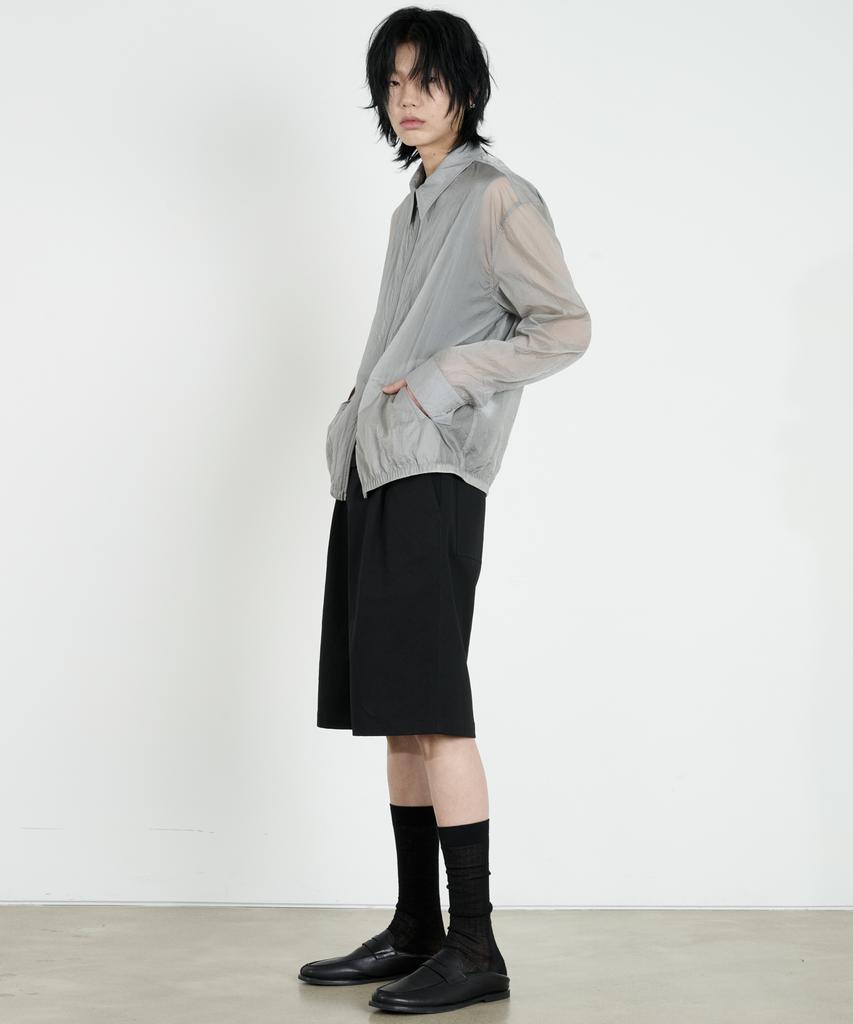 DUSTYWHITE Gray Haze Zip-Up Shirt