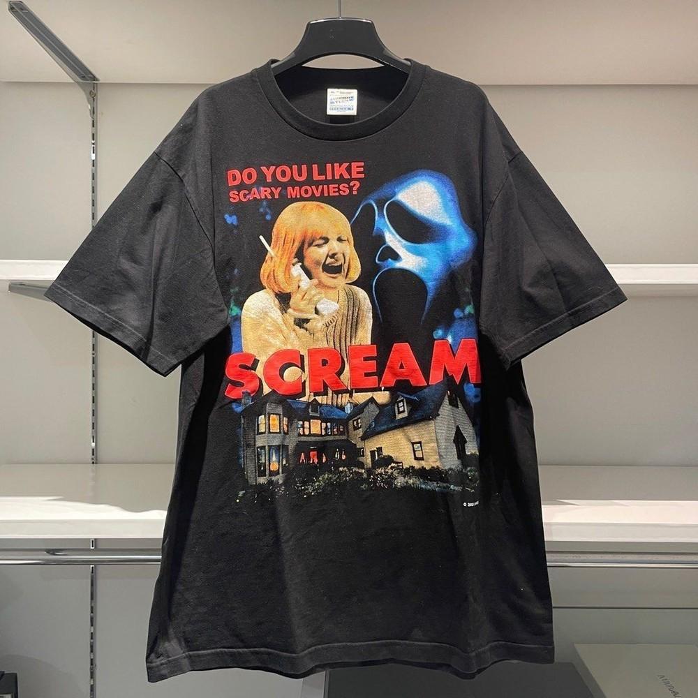 Remake Scream Movie 90s Horror Movie Ghost Face Black T shirt NH27257 Unisex T-Shirt S