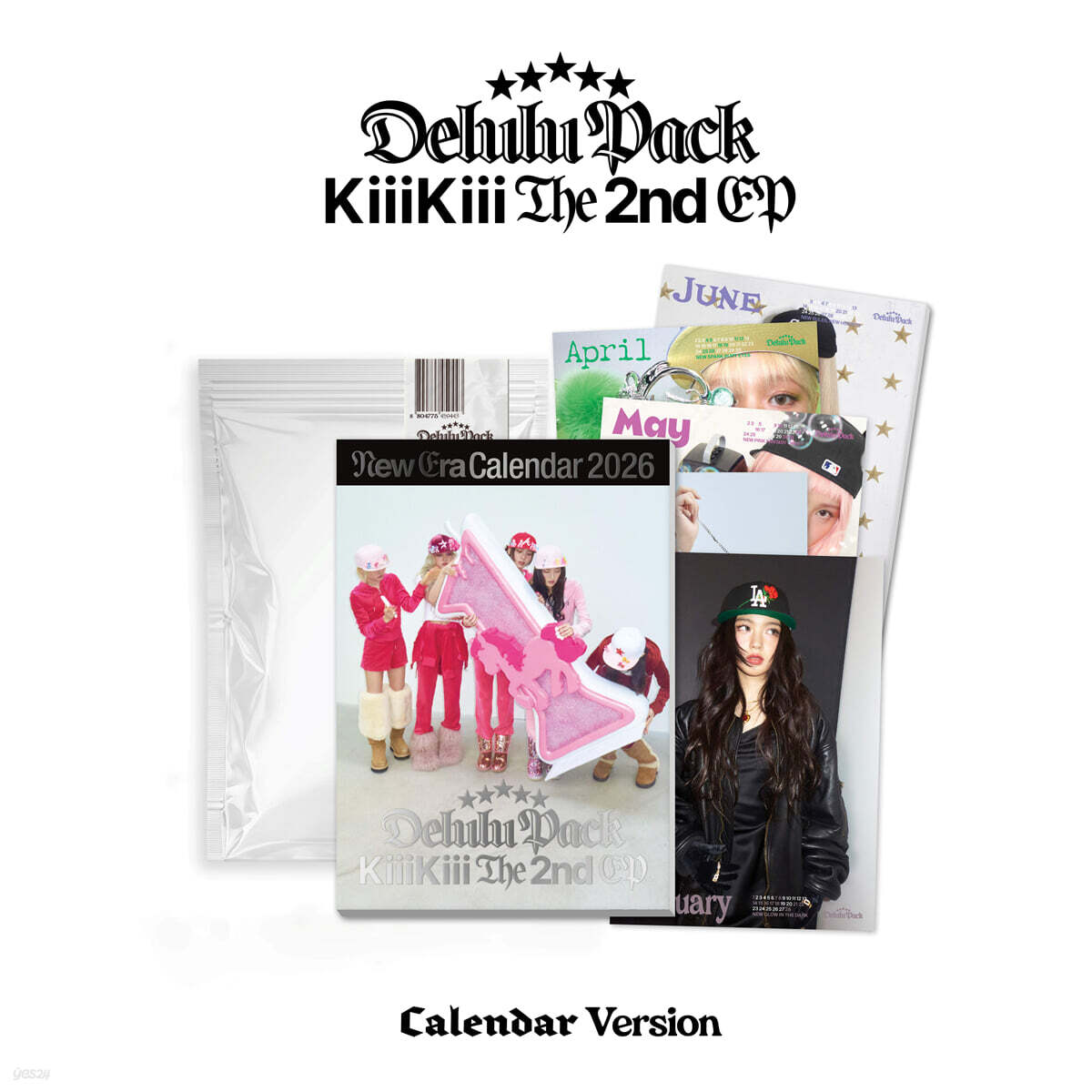 KiiiKiii - Delulu Pack / The 2nd EP Album Calendar. Ver.