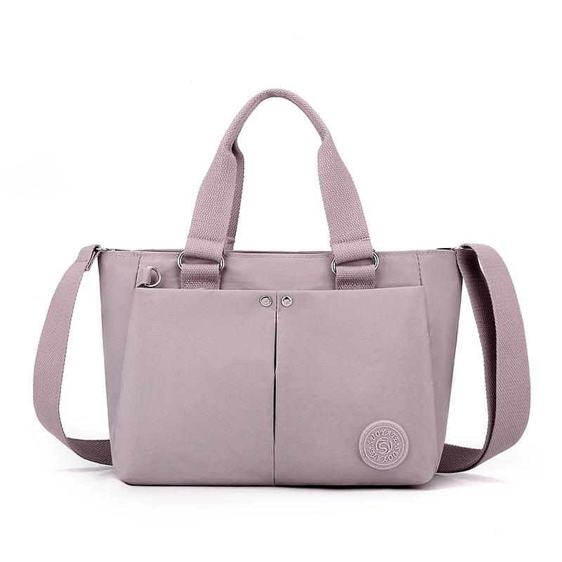 Lehká voděodolná nylonová taška přes rameno Velkokapacitní kabelka Tašky pro práci, školu a cestování přes rameno