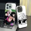J-jujutsu kaisen  phone case for iPhone 17 17Air 16 15 14 13 12 11 Pro Max Plus Colorful Silver