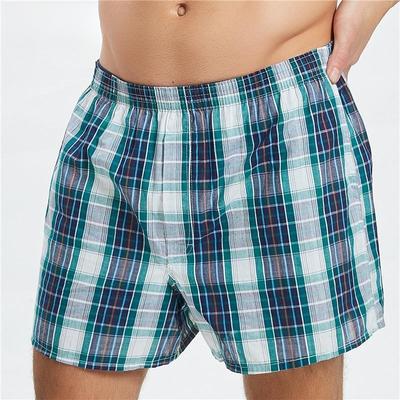 5 Pack menns myk bomull rutete boxershorts Trunk Lounge Pyjamas Tartan Undertøy