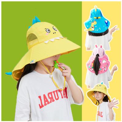 Outdoor Summer Hat for Kids Children Sun Hat Neck Ear Cover Sun Protection Beach Caps Kids Boy Girl Flap Cap for Children