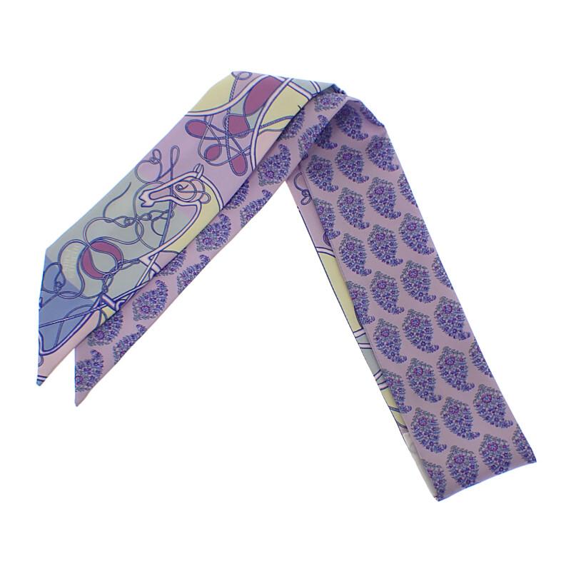HERMES  H063101S_08  Scarf Purple Silk Women