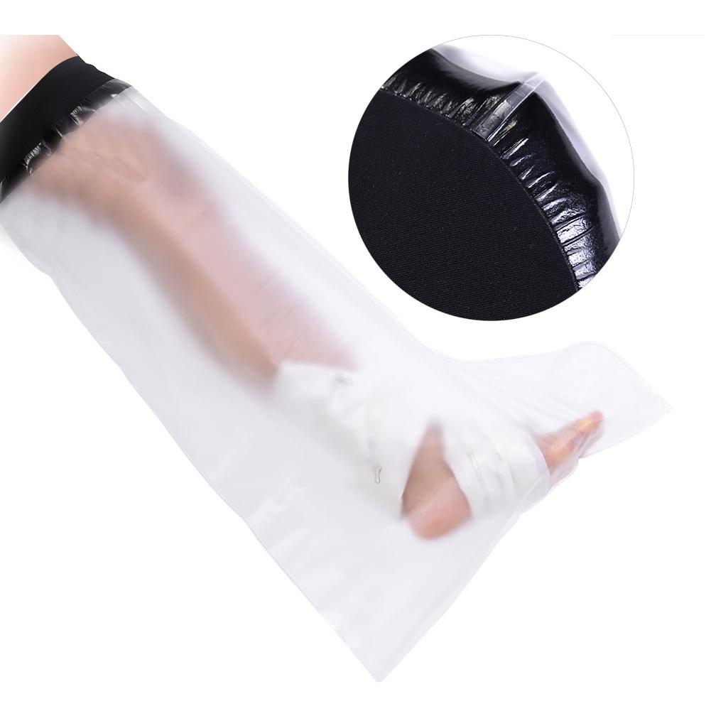 Water Resistant Protector Foot Leg Knee Cover for Shower Adult Long Leg