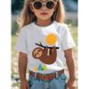 European sizes Keep Calm and Live Slo Series Boys & Girls T-Shirt - with Sloth & Mountain Graphic, Soft Stretchy Fabric