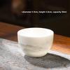 Suet Jade Porcelain Kung Fu Tea Master Cup Household White Porcelain Tea Small Gu Cup Ceramic Single Cup Tea Cup Tea Set