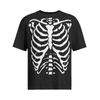 Summer Fashion Gothic Skeleton Y2K Unique Printed T-shirt Outdoor Hip Hop Leisure Fitness Street Wear T-shirt
