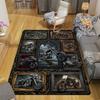 Motorcycle Art Rug Pattern Rug Floor Mat for Living Room or Bedroom Soft and Comfortable Carpet a Gift for Birthday and Holiday.