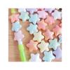 100Pcs 10mm AB Color Five-pointed Star Acrylic Beads Pearl Loose Spacer Beads for Jewelry Making DIY Bracelet Accessories