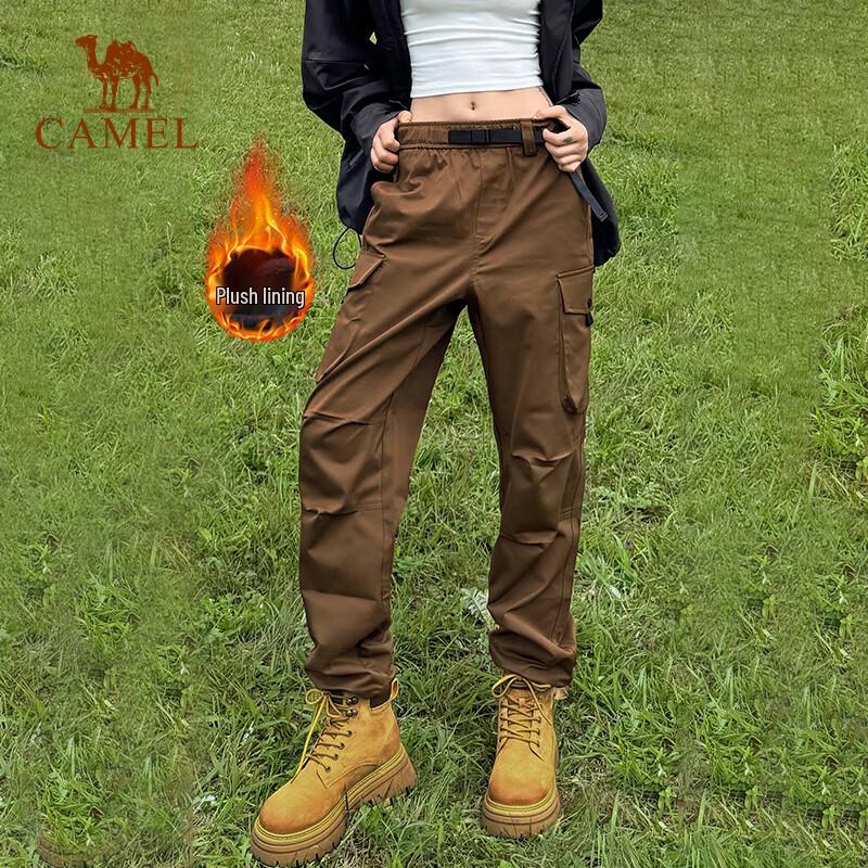 

Camel Men s Fleece-Lined Straight-Leg Cargo Pants XL