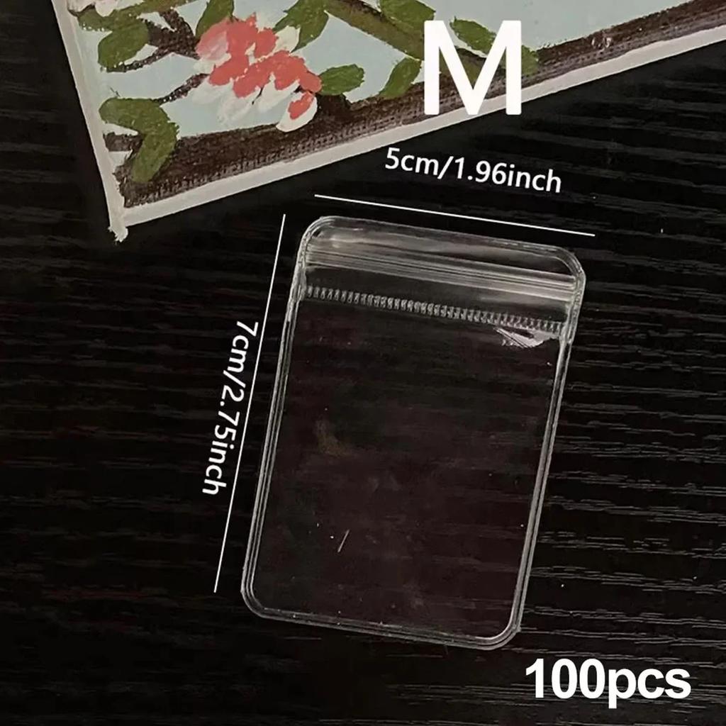 50/100/200 szt. - Przezroczyste woreczki PVC na biżuterię Torba do przechowywania na zamek błyskawiczny na kolczyki naszyjniki biżuterię Woreczki do pakowania ekspozycyjnego zapobiegające utlenianiu