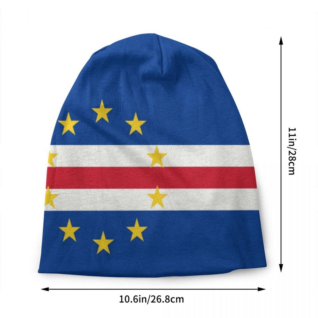 Cape Verde Flag Skullies Beanies Caps Unisex Women Unisex Cool Winter Warm Knitting Hat Adult Bonnet Hats