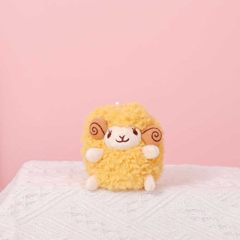 Pluszowy Wisiorek Owca Jagnięca Mini Owieczka Miękka Lalka Jagnięcia Ozdoba Mini Owieczka Pluszowy Breloczek Prezent dla Dzieci