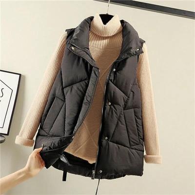Cotton Vest Women's Autumn and Winter New Fashion Trend Vest Large Size Versatile Vest Jacket